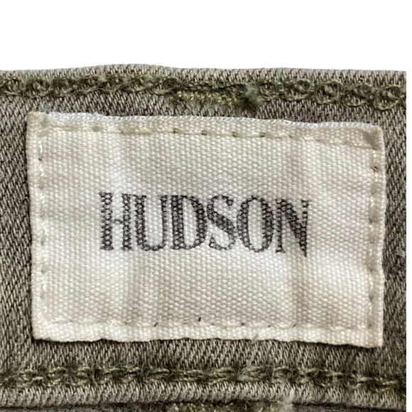 Green Denim, Hudson Natalie Jeans, 5-Pocket Style, Cotton Blend Stretch - Picture 5 of 14